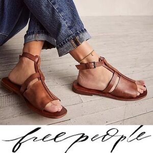Free People Long Weekend Leather Sandals❤️ NWOT